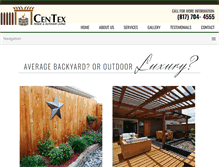 Tablet Screenshot of centexfencing.com